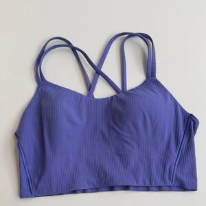 Lululemon Athletica Blue Strappy Crop Top